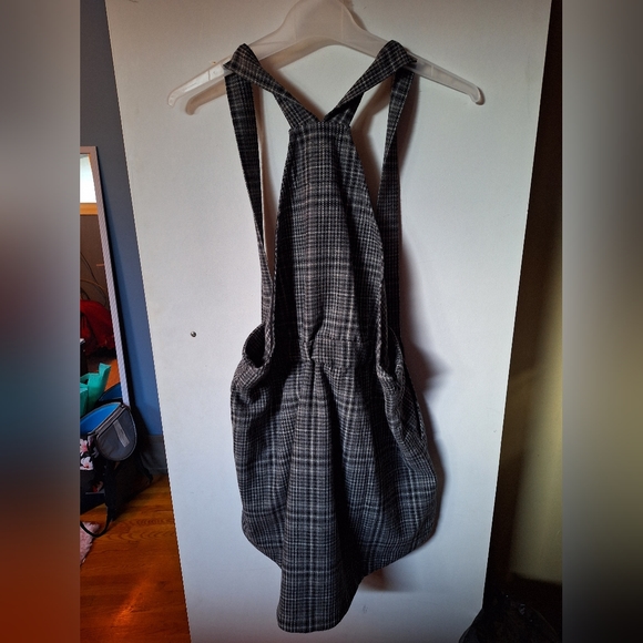 Plaid Skirt with Straps - Picture 3 of 3